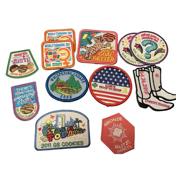 Brownies Girl Scouts Mixed Lot of 11 GSNETX Event Patches 2011-2015 - Picture 2 of 10